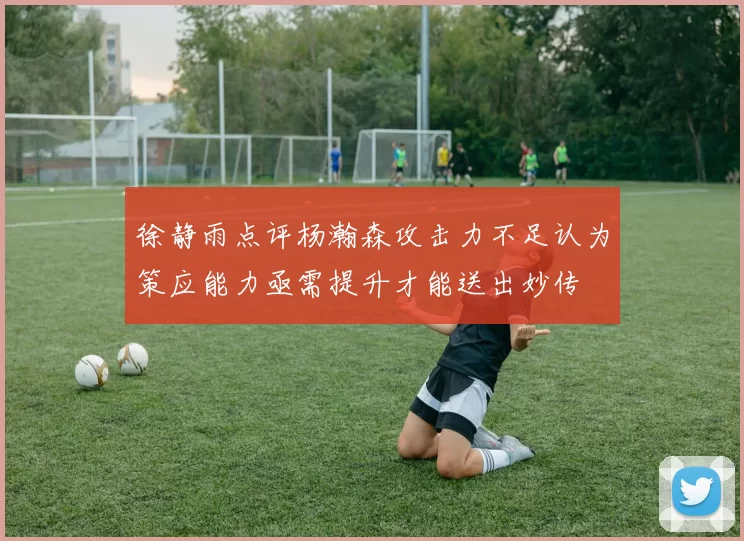 徐静雨点评杨瀚森攻击力不足认为策应能力亟需提升才能送出妙传